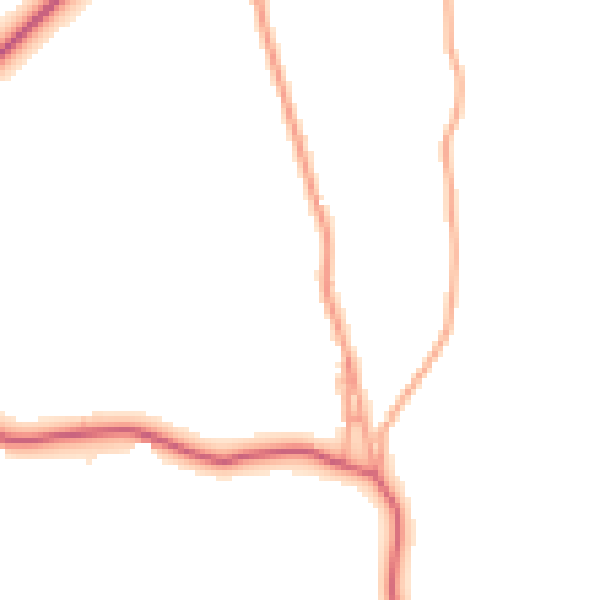 Daytime road noise heatmap for ME15 0NS