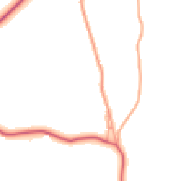 Daytime road noise heatmap for ME15 0NT