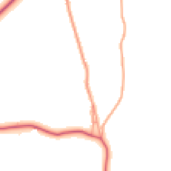 Daytime road noise heatmap for ME15 0NU