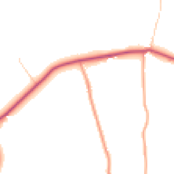 Daytime road noise heatmap for ME15 0PB