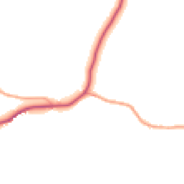 Daytime road noise heatmap for ME15 0PJ