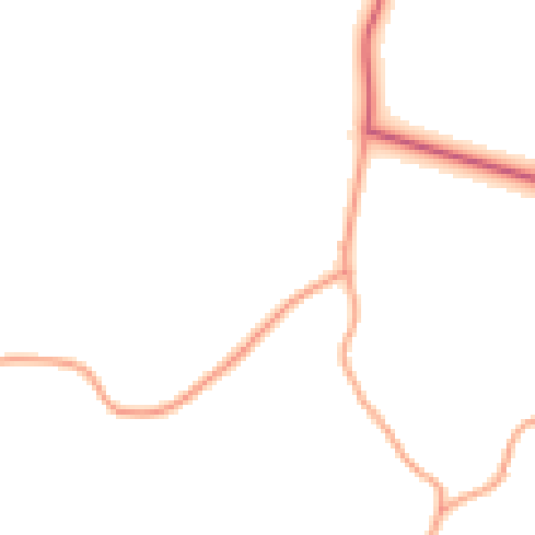 Daytime road noise heatmap for ME15 0QN