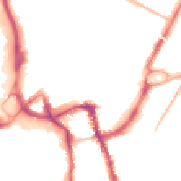 Night-time road noise heatmap for ME15 6AP