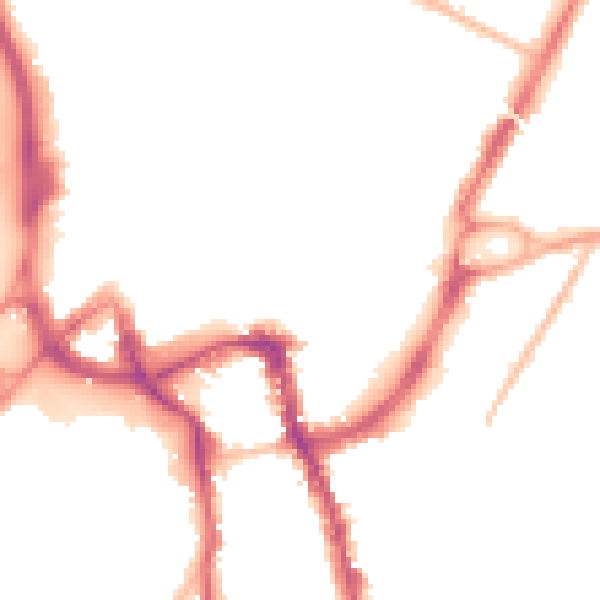 Night-time road noise heatmap for ME15 6AR