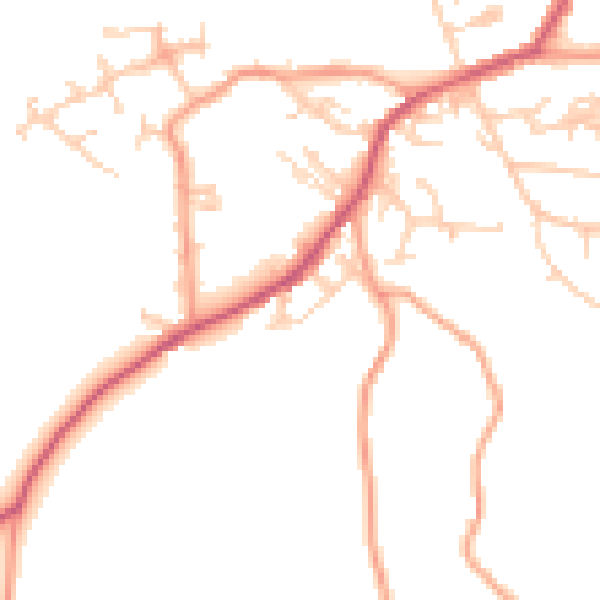Daytime road noise heatmap for ME15 6DZ
