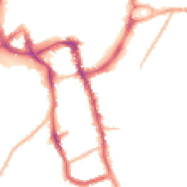 Night-time road noise heatmap for ME15 6EU