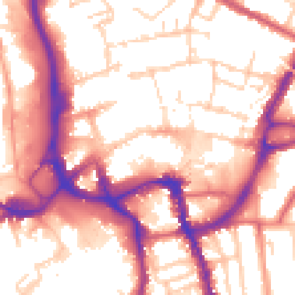 Daytime road noise heatmap for ME15 6JG