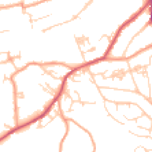 Daytime road noise heatmap for ME15 6QD