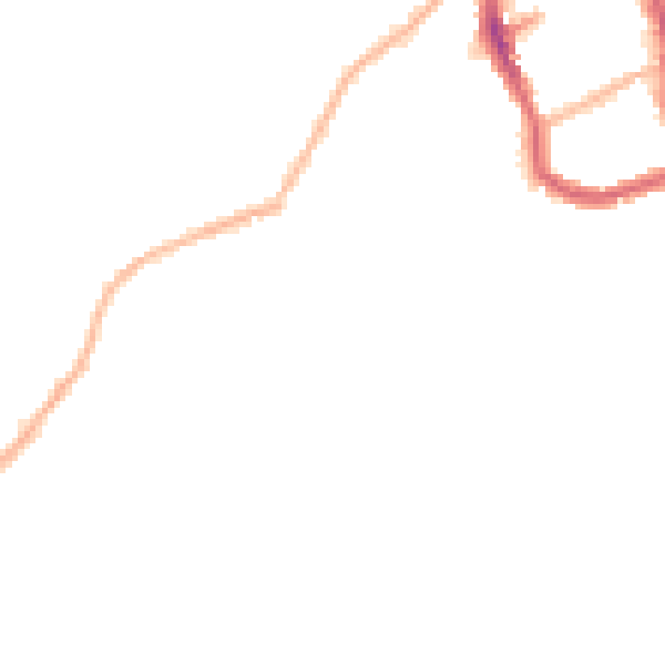 Night-time road noise heatmap for ME15 6UW