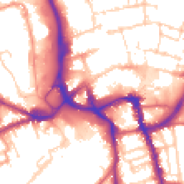 Daytime road noise heatmap for ME15 6XW