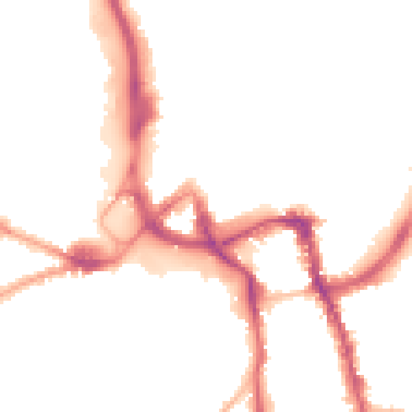 Night-time road noise heatmap for ME15 6XW