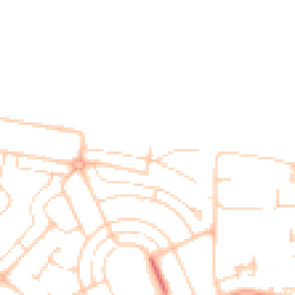 Daytime road noise heatmap for ME15 7BE