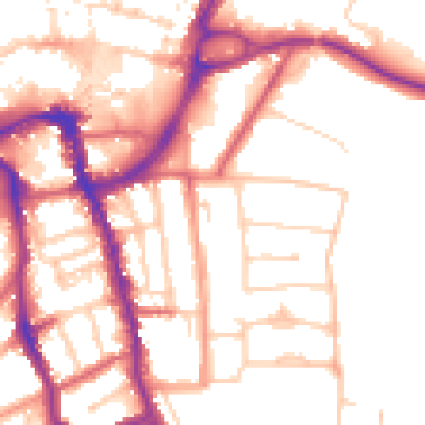 Daytime road noise heatmap for ME15 7BF