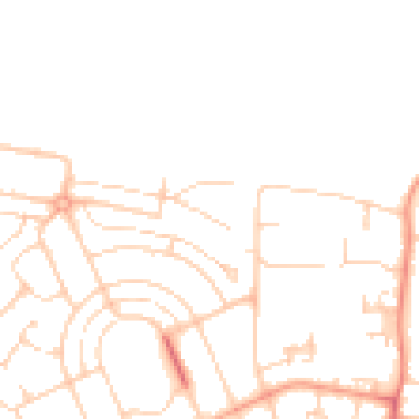 Daytime road noise heatmap for ME15 7BJ