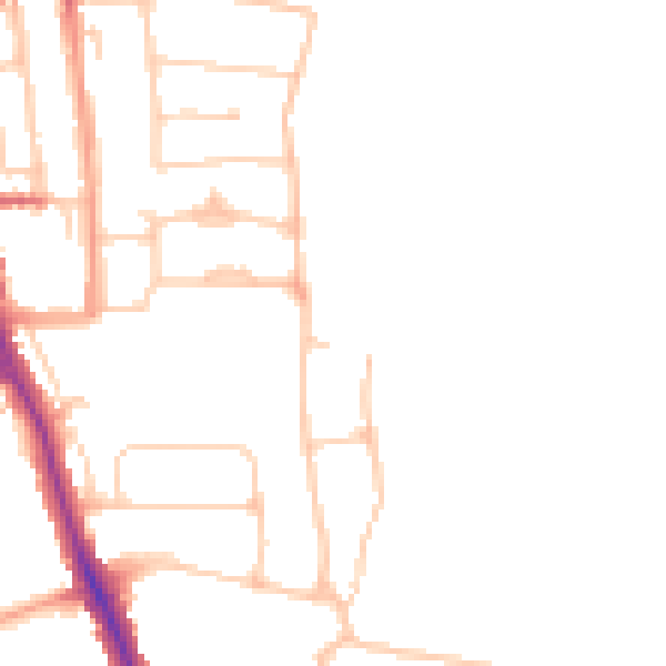 Daytime road noise heatmap for ME15 7BZ