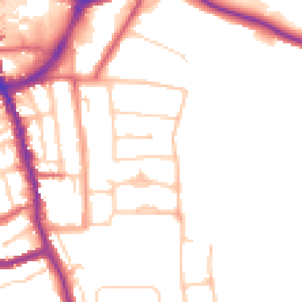 Daytime road noise heatmap for ME15 7RP