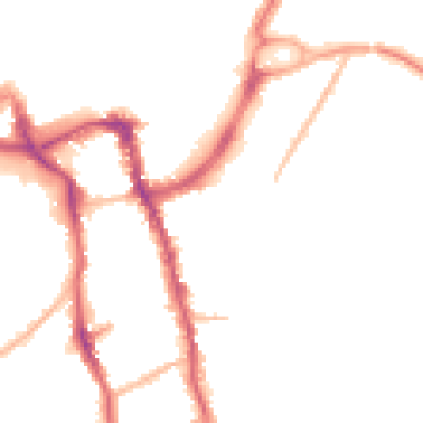 Night-time road noise heatmap for ME15 7UN