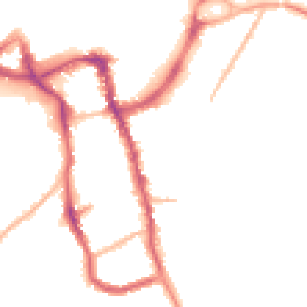 Night-time road noise heatmap for ME15 7UR