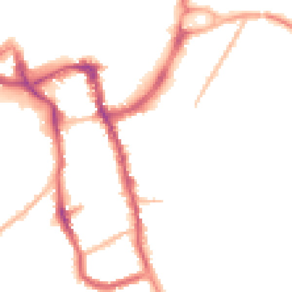 Night-time road noise heatmap for ME15 7UU