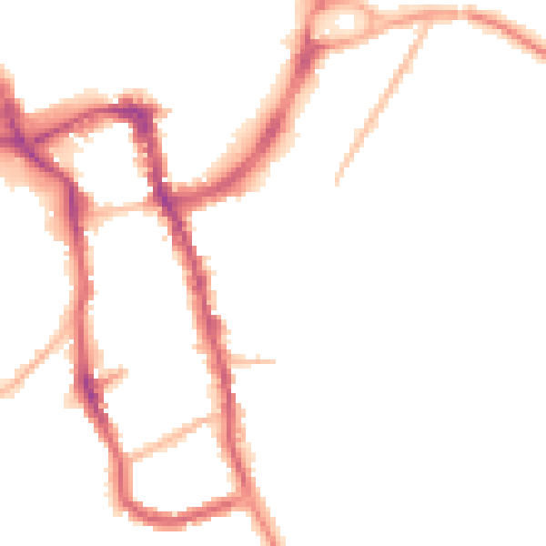 Night-time road noise heatmap for ME15 7UW