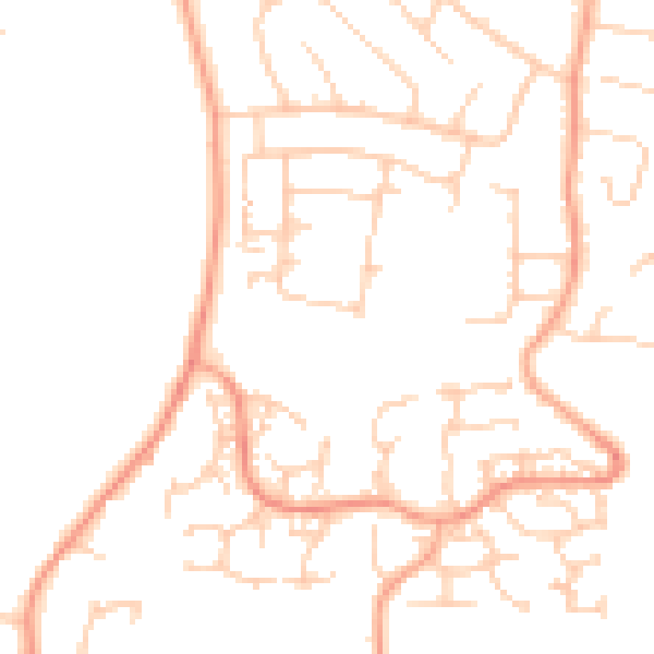 Daytime road noise heatmap for ME15 8GR