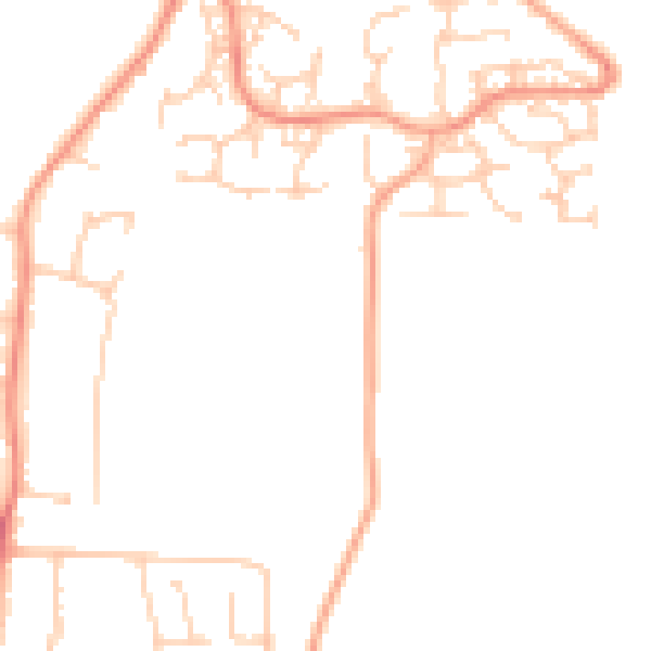 Daytime road noise heatmap for ME15 8NG