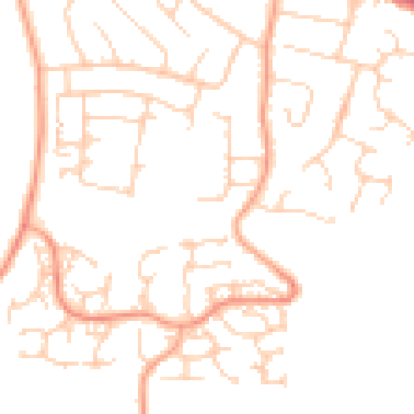 Daytime road noise heatmap for ME15 8PG