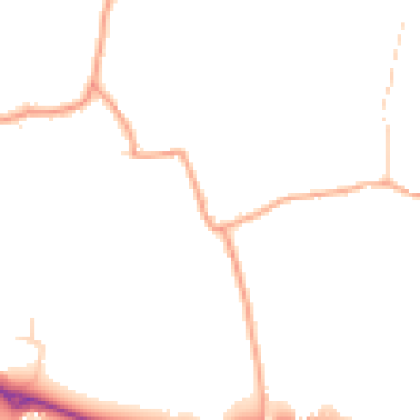 Daytime road noise heatmap for ME15 8RX