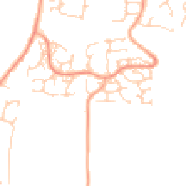 Daytime road noise heatmap for ME15 8SQ