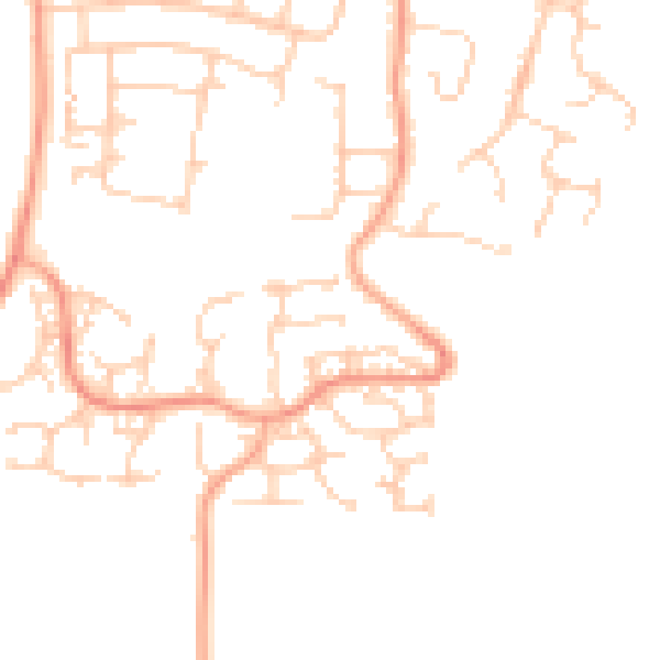 Daytime road noise heatmap for ME15 8TE