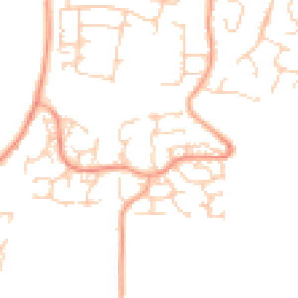 Daytime road noise heatmap for ME15 8TG