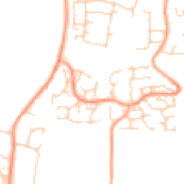 Daytime road noise heatmap for ME15 8TH