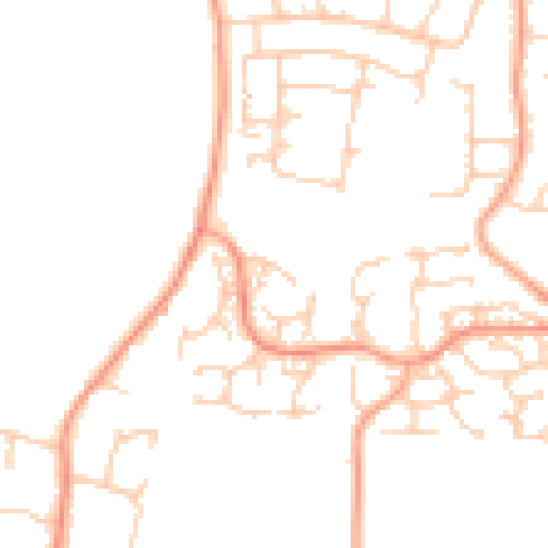 Daytime road noise heatmap for ME15 8TJ