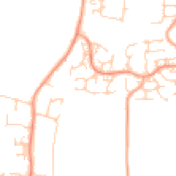 Daytime road noise heatmap for ME15 8TL