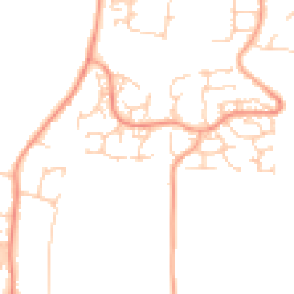 Daytime road noise heatmap for ME15 8TN