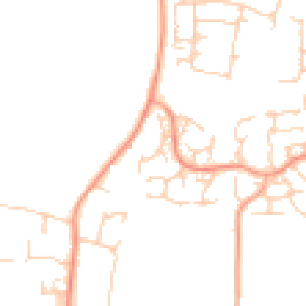 Daytime road noise heatmap for ME15 8TQ