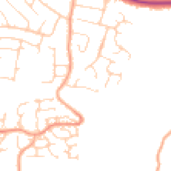 Daytime road noise heatmap for ME15 8UE