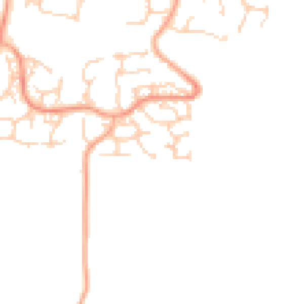 Daytime road noise heatmap for ME15 8UR