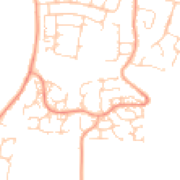 Daytime road noise heatmap for ME15 8XQ