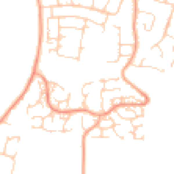 Daytime road noise heatmap for ME15 8XR