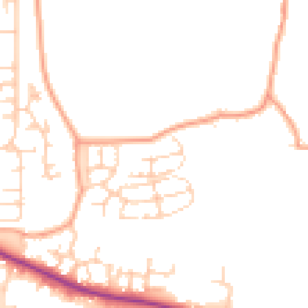 Daytime road noise heatmap for ME15 8YL