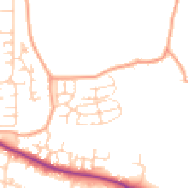Daytime road noise heatmap for ME15 8YP