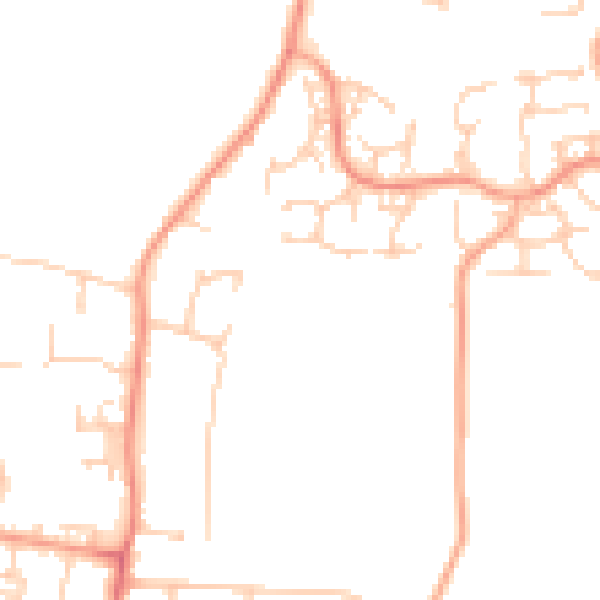 Daytime road noise heatmap for ME15 8ZF