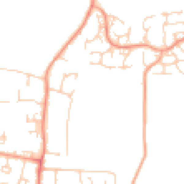 Daytime road noise heatmap for ME15 8ZH