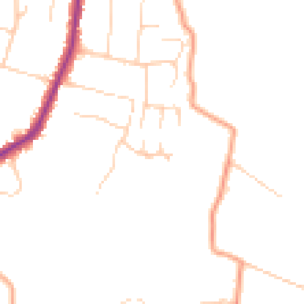Daytime road noise heatmap for ME15 9FX