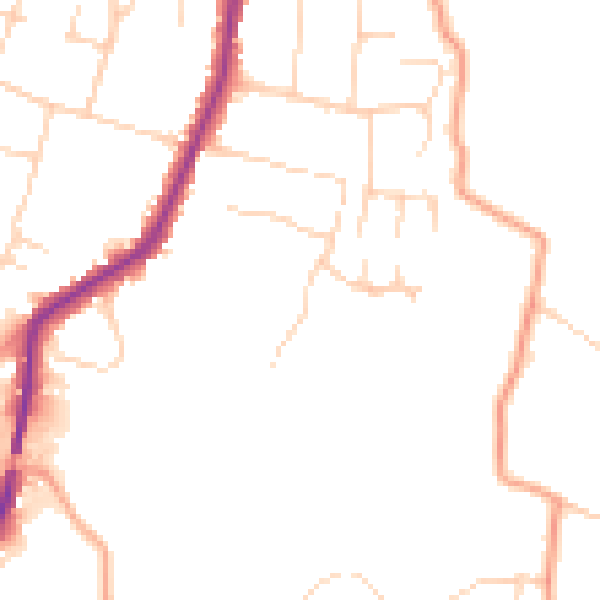Daytime road noise heatmap for ME15 9RH