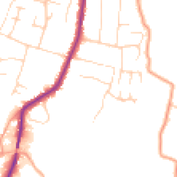 Daytime road noise heatmap for ME15 9RN