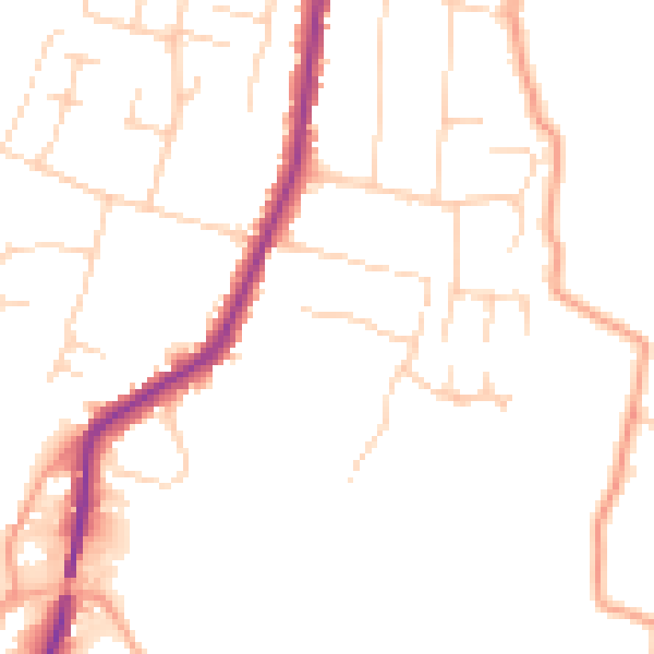 Daytime road noise heatmap for ME15 9RP