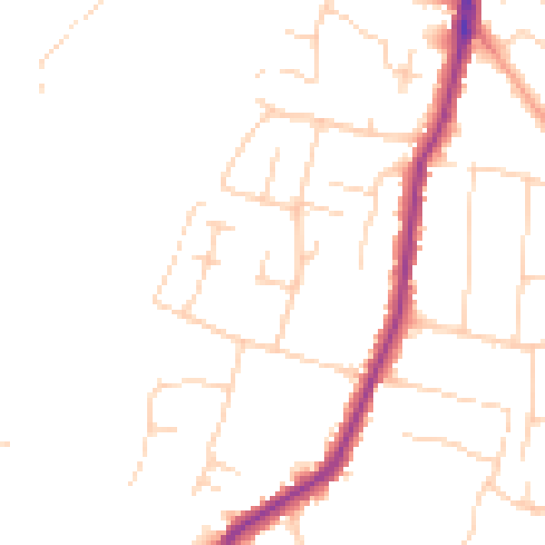 Daytime road noise heatmap for ME15 9TE