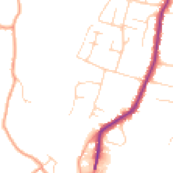 Daytime road noise heatmap for ME15 9TJ
